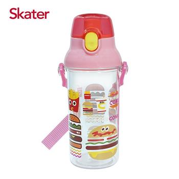 Skater直飲透明水壺 （480ml）草莓漢堡