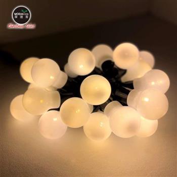 摩達客－LED20燈－仿真燈－乳白殼（暖白光）