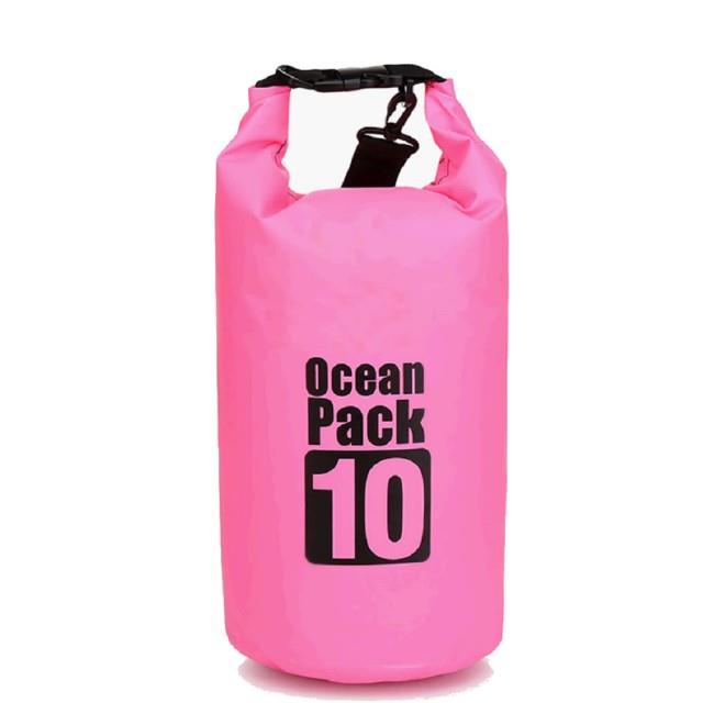 【韓國熱銷】10L戶外超輕量防水袋（桃色）/盥洗袋/旅行袋