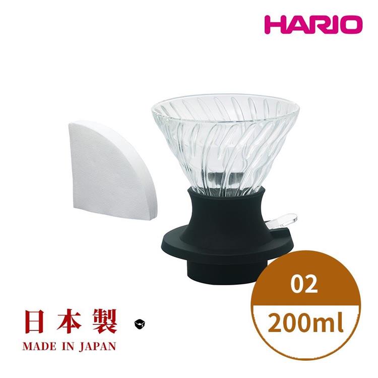 【HARIO】日本製V60 SWITCH浸漬式耐熱玻璃濾杯02－200ml SSD－200B（送40入濾紙）