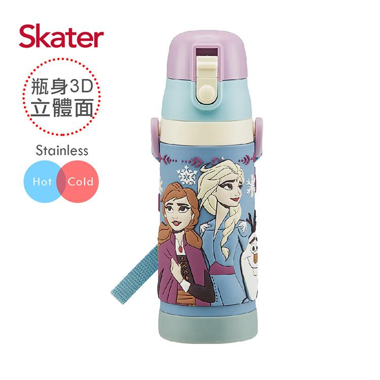 Skater立體不鏽鋼保溫水壺（480ml） 冰雪奇緣