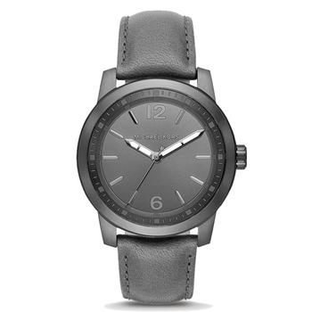 MICHAEL KORS 簡約時尚皮革腕錶－灰