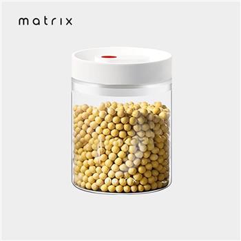 Matrix真空保鮮玻璃密封罐－0.8L－白