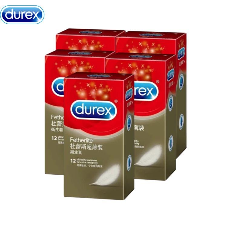 【Durex杜蕾斯】超薄型 保險套12入X5盒（60入）