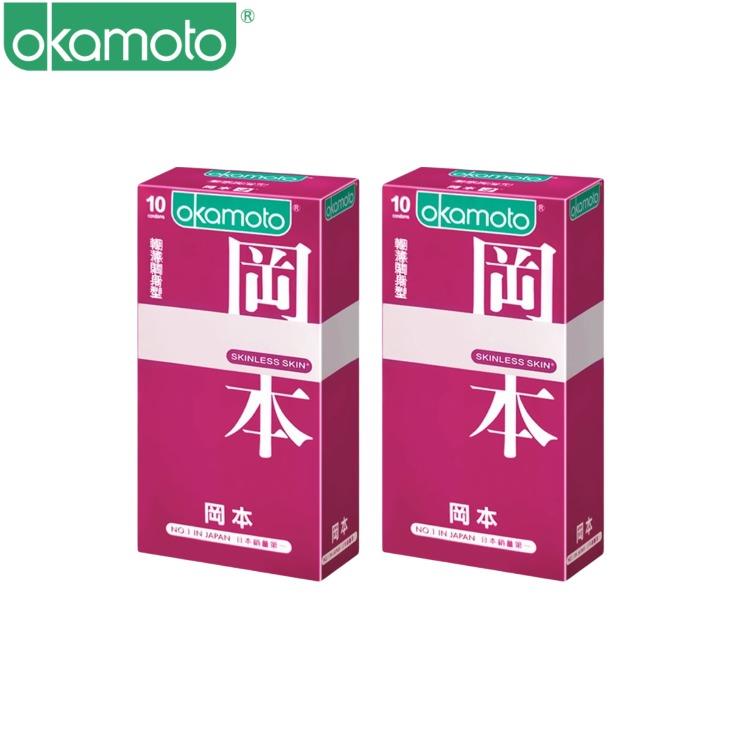 Okamoto岡本 Skinless Skin 輕薄貼身型保險套（10片裝x2）