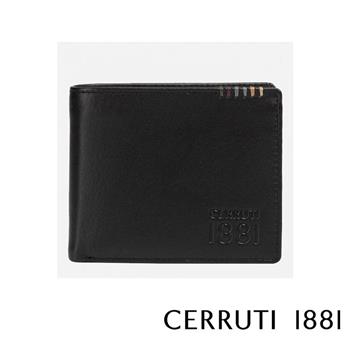 【CERRUTI 1881】限量2折 頂級義大利小牛皮6卡皮夾 全新專櫃展示品（CEPU05655M）