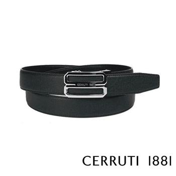 【CERRUTI 1881】限量2折 頂級義大利小牛皮皮帶 全新專櫃展示品（CECT05473M）
