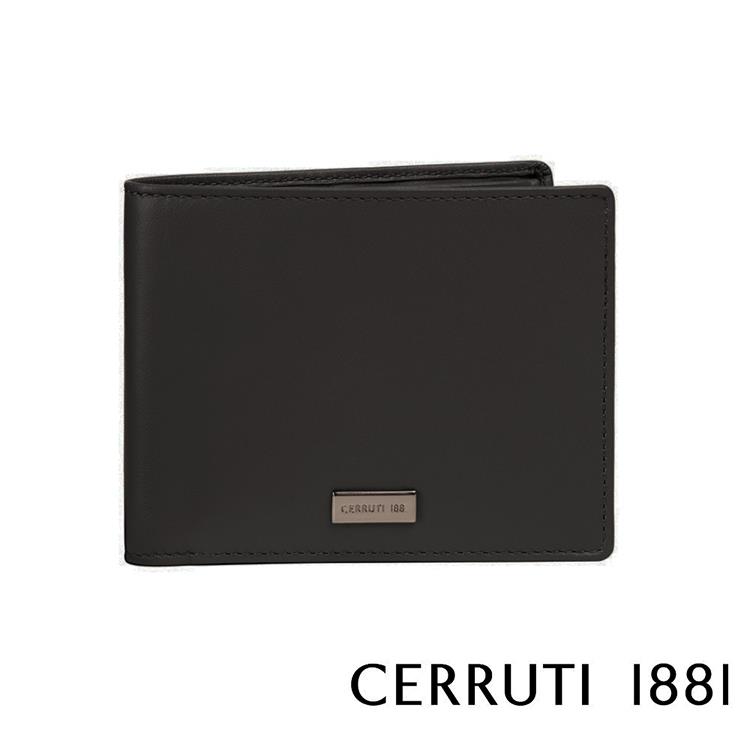 【CERRUTI 1881】限量2折 頂級義大利小牛皮8卡皮夾 全新專櫃展示品（CEPU05431M）