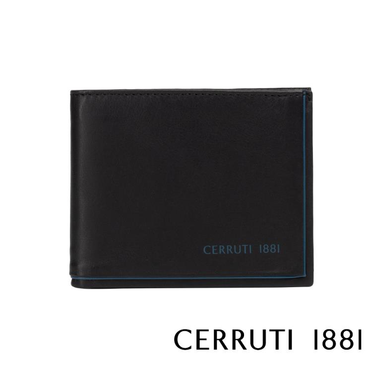 【CERRUTI 1881】限量2折 頂級義大利小牛皮6卡式附鈔票夾皮夾 全新專櫃展示品（CEPU05419M）