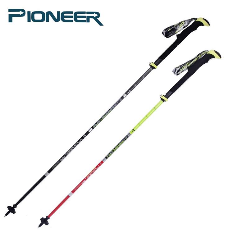【開拓者 Pioneer】眼鏡蛇 碳纖維摺疊外鎖登山杖 摺疊登山杖（兩款任選） - 短款