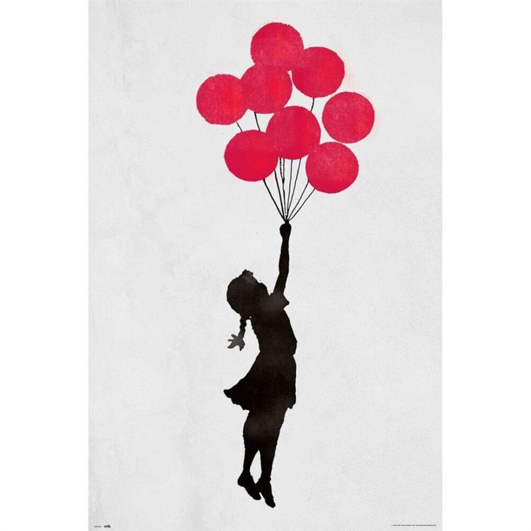 【Banksy】班克西－氣球女孩 海報