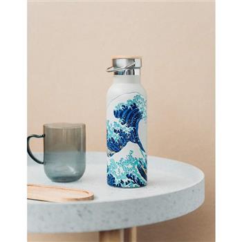 【浮世繪】葛飾北齋 富嶽三十六景神奈川衝浪裏－不鏽鋼保溫瓶