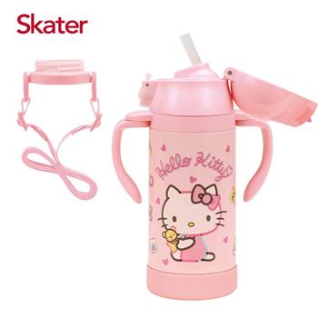 Skater吸管型不鏽鋼兩用杯（350ml））Kitty