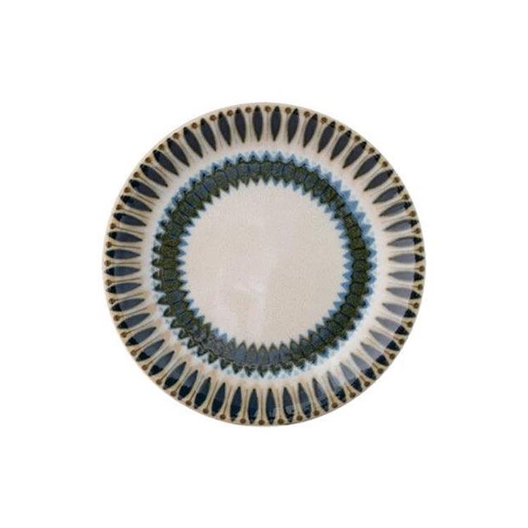 【日本美濃燒】Marusan Kondo Clasico北歐自然幾何紋復古風陶瓷S號小餐盤 點心盤