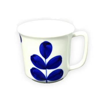【日本有田燒】大葉白瓷馬克杯 水杯 咖啡杯 茶杯 牛奶杯