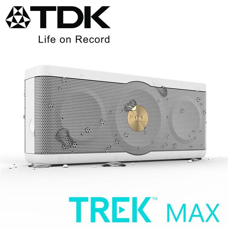 TDK TREK MAX NFC 防水防震Hi－Fi高傳真藍牙音響 - 白色