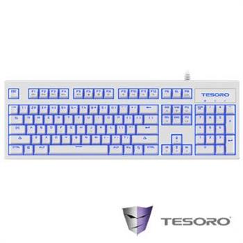 TESORO鐵修羅 神劍Excalibur V2機械式鍵盤－青軸中文白
