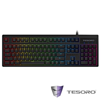 TESORO鐵修羅 Excalibur RGB V2神劍幻彩版機械式鍵盤－紅軸中文黑