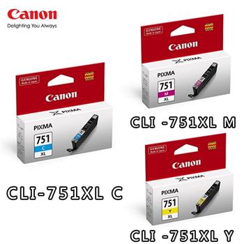 CANON CLI－751XL C/M/Y原廠墨水組