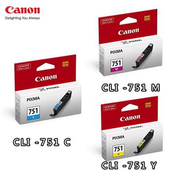 CANON CLI－751 C/M/Y原廠墨水組