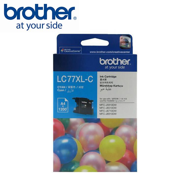 Brother LC77XL－C 原廠超大容量藍色墨水匣