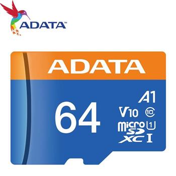 ADATA 威剛 64GB microSDXC TF UHS-I U1 A1 V10 記憶卡