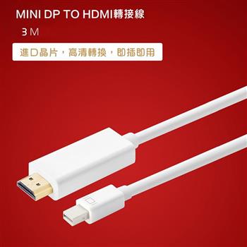 Mini DP 轉 HDMI 3M