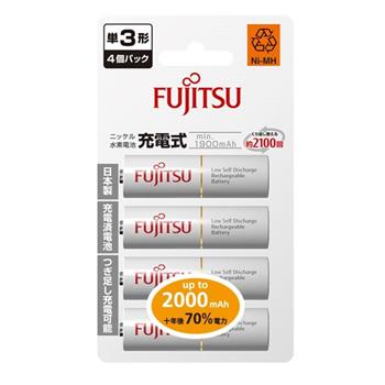 Fujitsu 富士通 AA3號1900mAh低自放充電電池4入