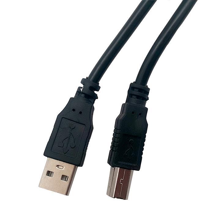 USB2.0 黑色印表機傳輸線 5米公對公