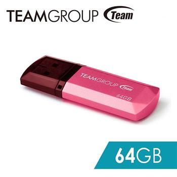 Team十銓科技C153璀璨星砂碟－蜜桃粉－64GB