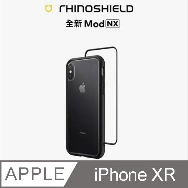 【RhinoShield 犀牛盾】iPhone XR Mod NX 邊框背蓋兩用手機殼－黑色