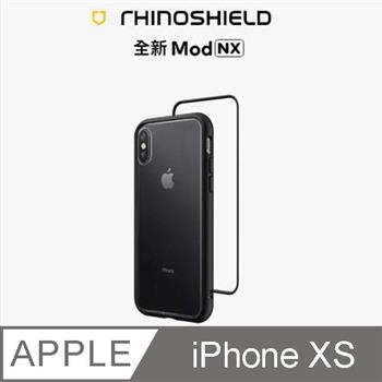 【RhinoShield 犀牛盾】iPhone Xs Mod NX 邊框背蓋兩用手機殼－黑色