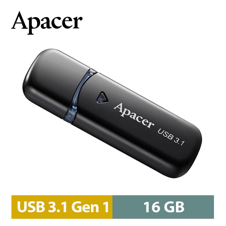 宇瞻Apacer AH355 16GB USB 3.1帽蓋碟 黑