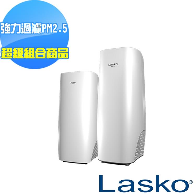 【美國 Lasko】白淨峰高效節能空氣清淨機超級組合組