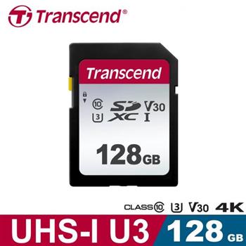 創見128GB UHS－I U3 SD card TRANSCEND TS128GSDC300S