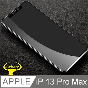 iPhone 13 Pro Max 2.5D曲面滿版 9H防爆鋼化玻璃保護貼 黑色