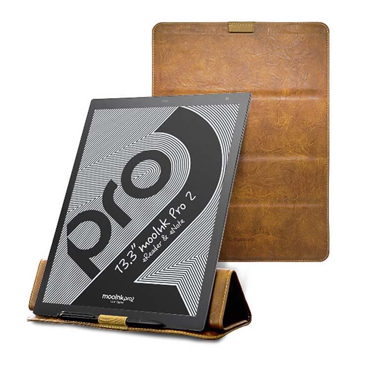 mooInk Pro 2 13.3吋電子書閱讀器＋13.3 吋折疊皮套－棕