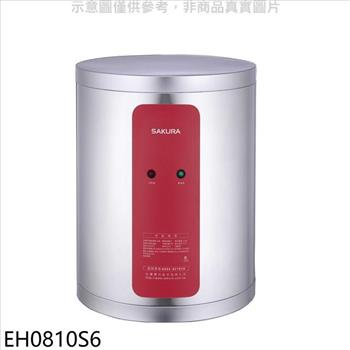 櫻花 8加侖電熱水器儲熱式（全省安裝）（送5%購物金）【EH0810S6】