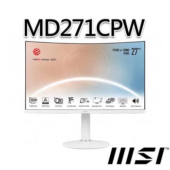 msi微星 Modern MD271CPW 27吋 曲面螢幕