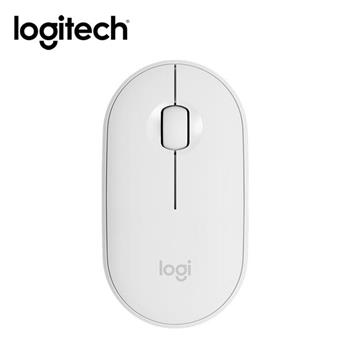 【Logitech 羅技】M350 鵝卵石無線滑鼠－珍珠白