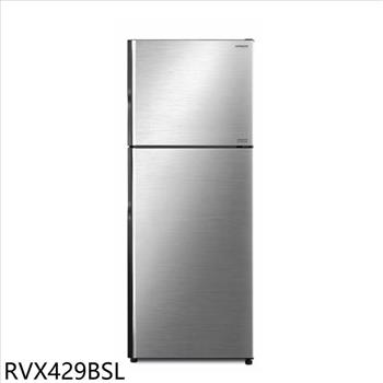 日立家電 417公升雙門(與RVX429同款)冰箱(含標準安裝)(7-11商品卡200元)【RVX429BSL】