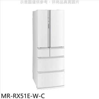 三菱 513公升六門水晶白冰箱（含標準安裝）【MR－RX51E－W－C】