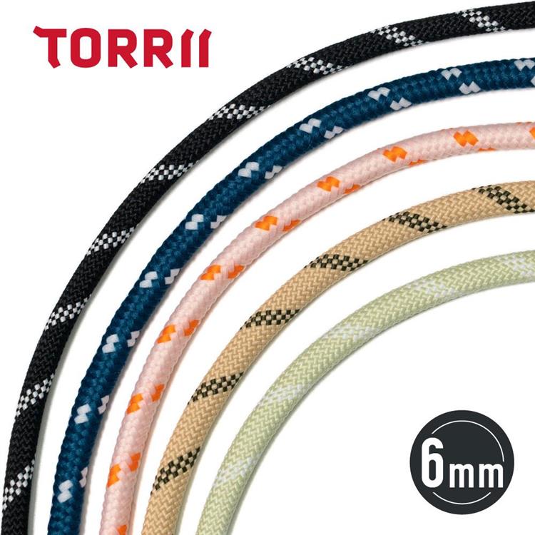 TORRII Knotty 山系風格編織手機掛繩 6mm （通用款/夾片） - 花生醬