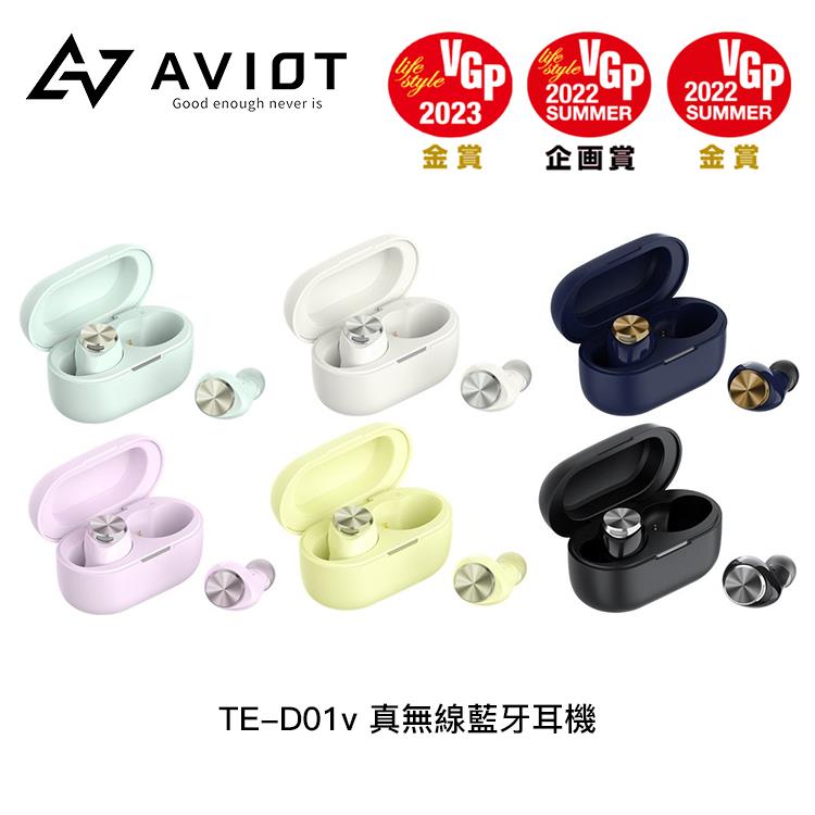AVIOT TE－D01v 真無線藍牙耳機 － 6色 - 黑色