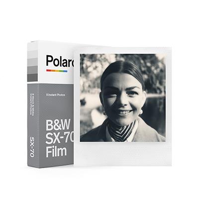 【Polaroid 寶麗來】SX－70黑白色白框相紙D7F2
