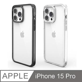 OVERDIGI iPhone 15 Pro 蜂巢晶格雙料軍規防摔透明殼
