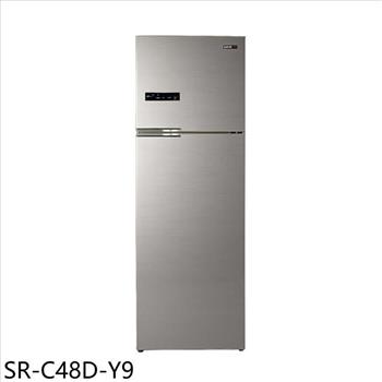 聲寶 480公升雙門變頻晶鑽金冰箱(含標準安裝)(全聯禮券700元)【SR-C48D-Y9】