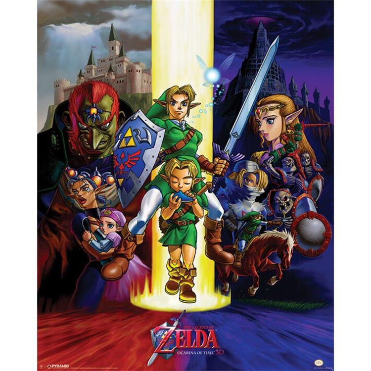 【任天堂】薩爾達傳說 The Legend Of Zelda 時之笛遊戲宣傳海報