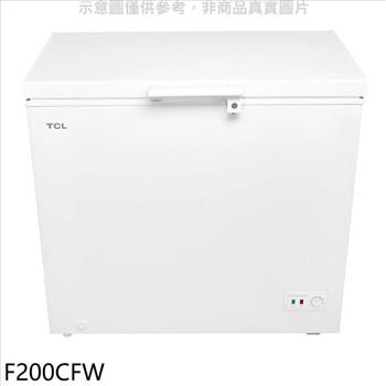TCL 200公升臥式定頻冷凍櫃(含標準安裝)(7-11商品卡500元)【F200CFW】