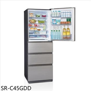聲寶 450公升四門變頻冰箱(含標準安裝)(7-11商品卡1100元)【SR-C45GDD】